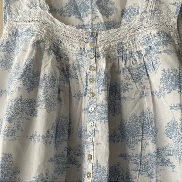 Eileen West Sleeveless Nightgown Women's XL 100% Cotton - Picture 3 of 7